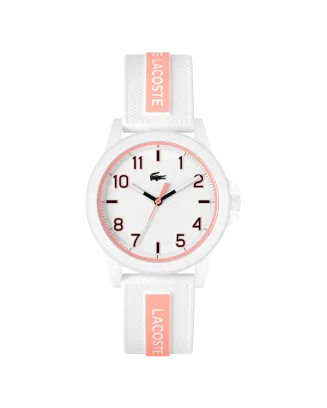 Relógio Rider Branco Rosa Silicone