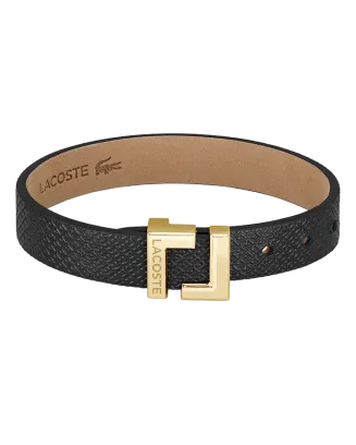 Pulseira Mulher pele e aço dourado LURA