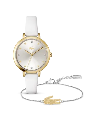 Set Mulher Rel&oacute;gio RIGA e Pulseira Bicolor