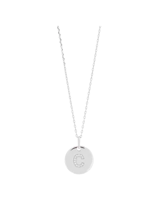 Colar ELLANOR LETTER C Prateado