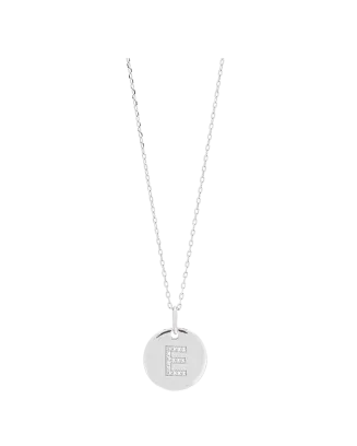 Colar ELLANOR LETTER E Prateado