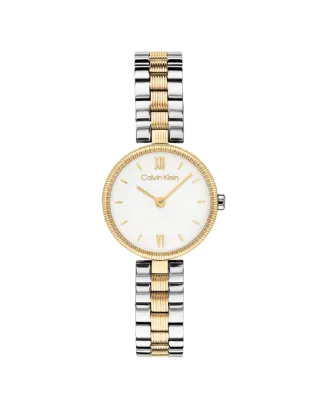 Rel&oacute;gio Senhora Bicolor A&ccedil;o e Dourado