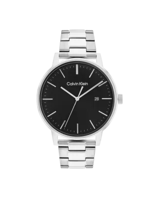 Relógio Homem Preto em Aço