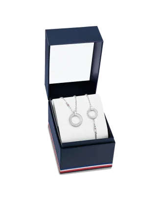 Set Mulher Colar e Pulseira A&ccedil;o