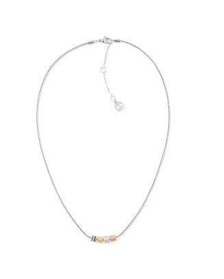 Colar Aço Peças Tricolores