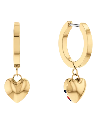 Brincos Dourados Coração