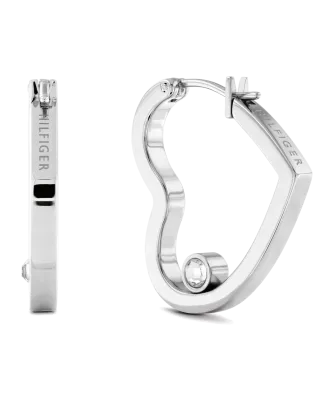 Brincos Coração e Cristais