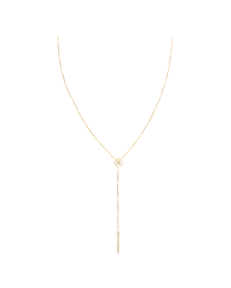 Colar Mulher A&ccedil;o IP Dourado Pendente