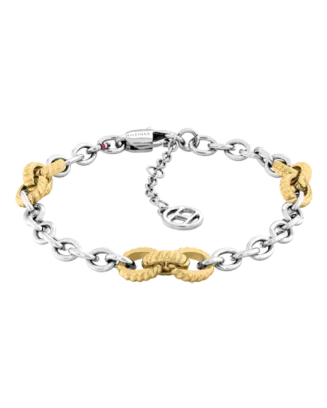 Pulseira Mulher A&ccedil;o e A&ccedil;o Dourado