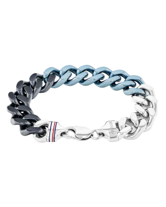 Pulseira Aço Malha Bicolor