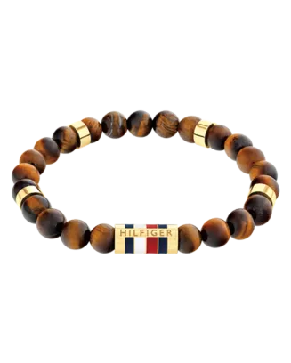 Pulseira Homem A&ccedil;o e Olho de Tigre