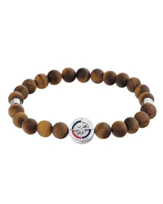 Pulseira Homem A&ccedil;o e Olho Tigre