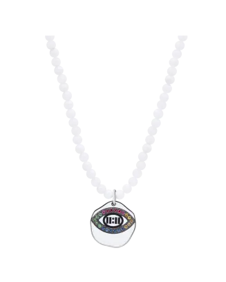 Colar Prata, Safiras, Esmalte E Diamantes