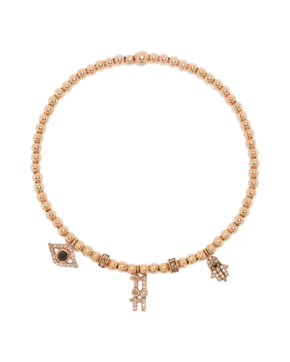 Pulseira Ouro Rosa Lucky Charms