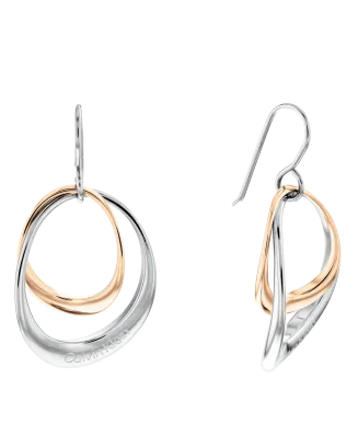 Brincos Senhora Aço e Dourado Rosa