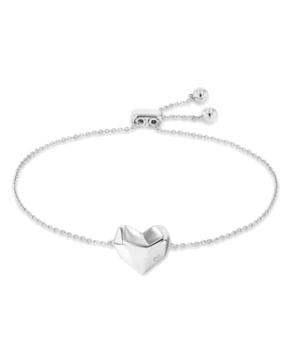 Pulseira Senhora com Coração em Aço