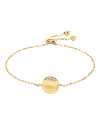 Pulseira em dourado com cristais