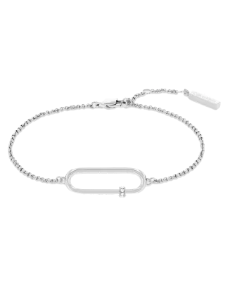 Pulseira Senhora em Aço com Cristais