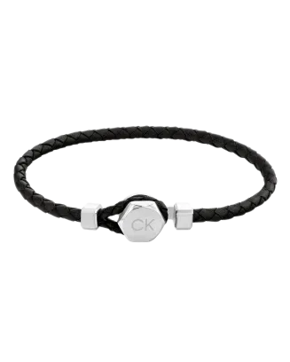 Pulseira Homem em Pele Preta