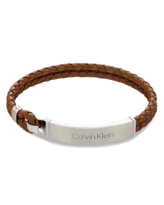 Pulseira Homem em Pele Castanha Escura