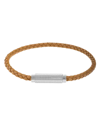 Pulseira Homem em Pele Castanha Clara