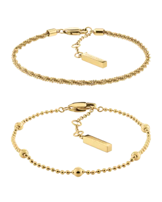 Pulseira Dupla Senhora em Dourado