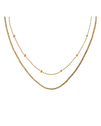 Colar Duplo Senhora Dourado