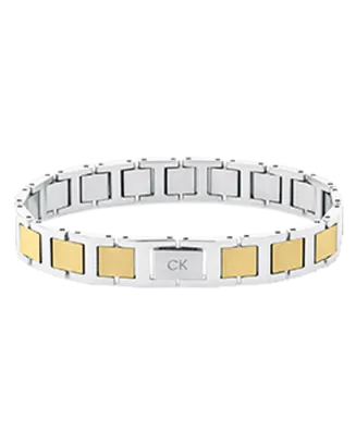 Pulseira Homem em Aço e dourado