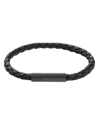 Pulseira Homem em Pele Preta