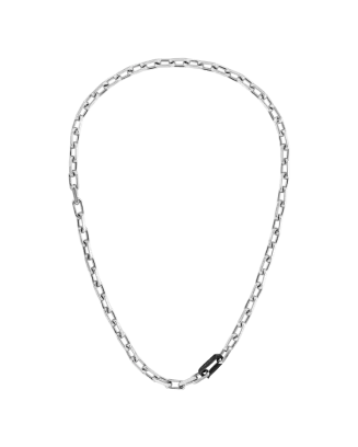 Colar Homem em A&ccedil;o e Preto