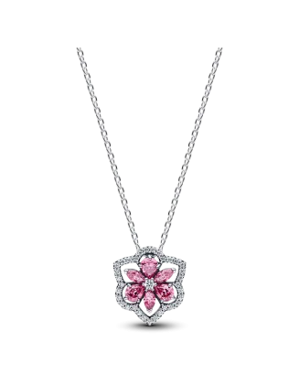 Colar Herbarium rosa