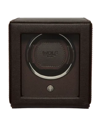 Caixa de Relógio Rotativa Unitária Castanha