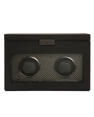 Caixa de Relógios Rotativa Dupla Axis