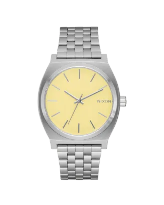 Rel&oacute;gio Time Teller Amarelo e Prateado