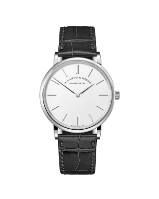 Saxonia Thin in 750 white gold