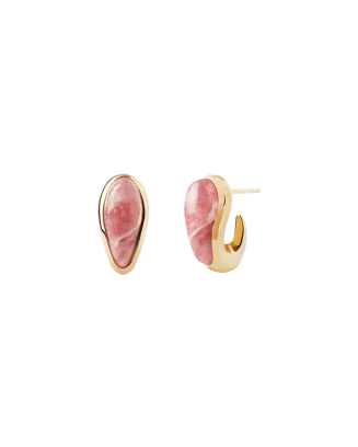Brincos Rhodochrosite Luna