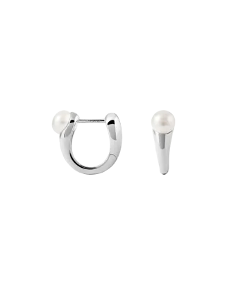 Brincos Pearl Audrey Silver