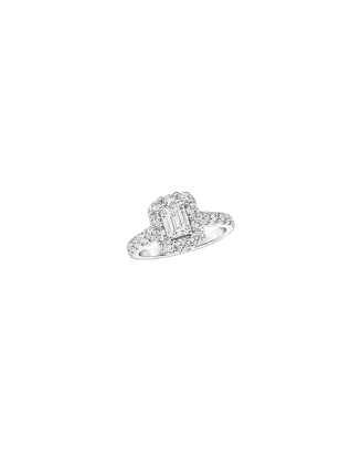 Anel Solit&aacute;rio Icon Ouro Branco E Diamantes com Pav&eacute;