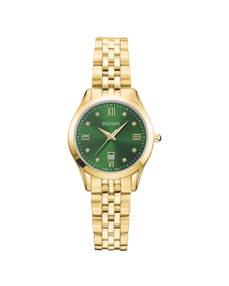 Rel&oacute;gio de Senhora Balmain Classic R dourado com diamantes