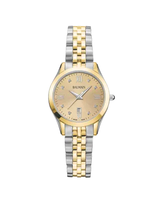 Rel&oacute;gio de Senhora Balmain Classic R Bicolor com diamantes