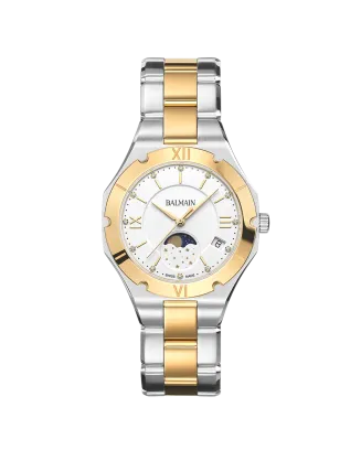 Rel&oacute;gio Senhora Be Balmain Fases da Lua Bicolor e diamantes