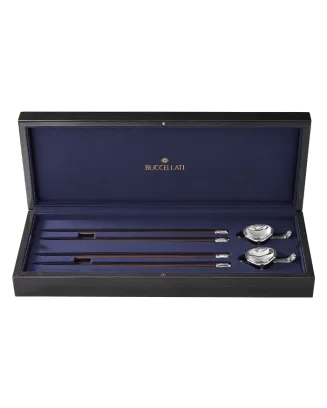Chopsticks e Suportes em Prata