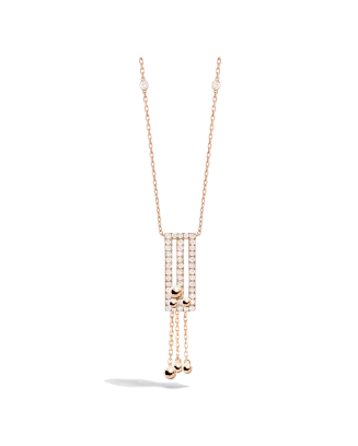 Colar Cosmic Spell Ouro Rosa E Diamantes