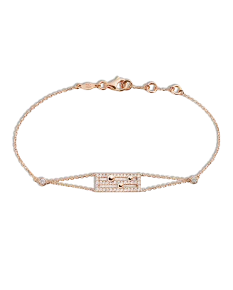 Pulseira Cosmic Spell Ouro Rosa E Diamantes