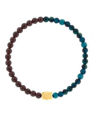 Pulseira Ouro Amarelo E Pedras Preciosas