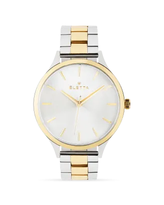 Relógio Mulher New Classic Lady XL Silver & Gold