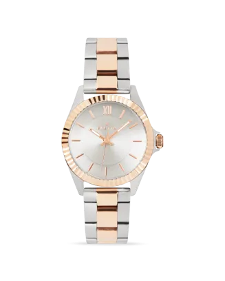 Rel&oacute;gio Mulher Royale Silver & Rose