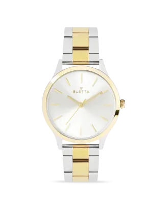 Rel&oacute;gio Mulher New Classic Lady Silver & Gold