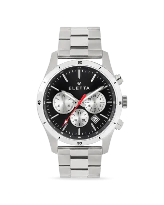 Rel&oacute;gio Homem Active Black & Silver