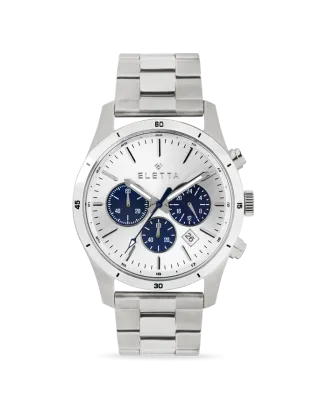 Rel&oacute;gio Homem Active Silver & Blue